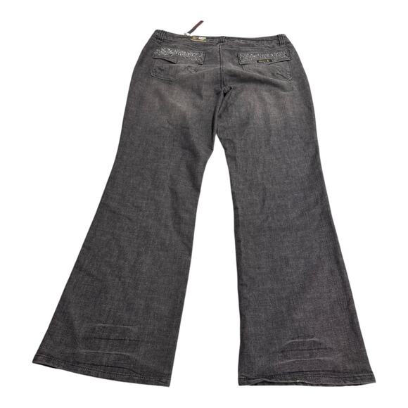 NWT Sasson Ooh La La Women's 16 Bootcut Boogie Black Denim Jeans Casual Relaxed - Picture 12 of 12